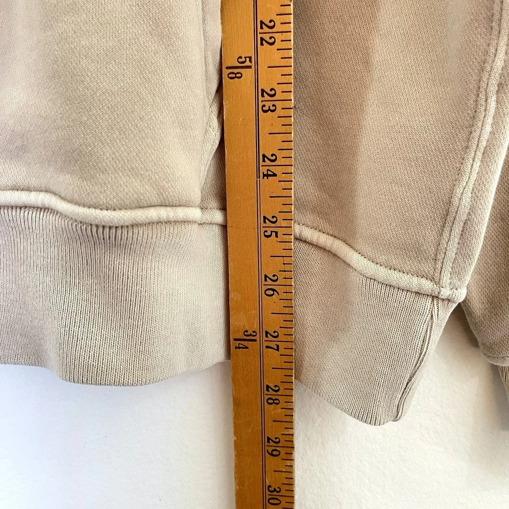 Abercrombie Mens Oversized Hoodie‎ Size M Beige Soft AF Rare Impact Fund Benefit